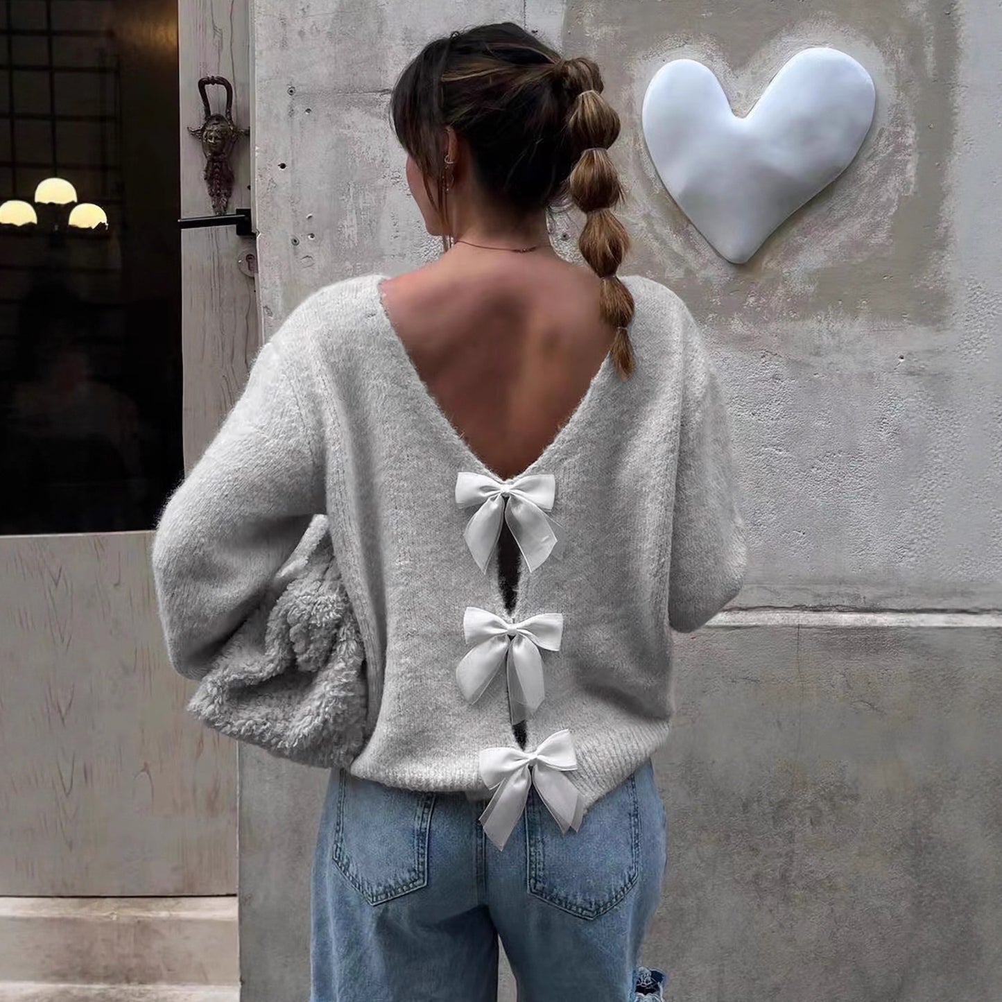 Karin Back Tie Cardigan