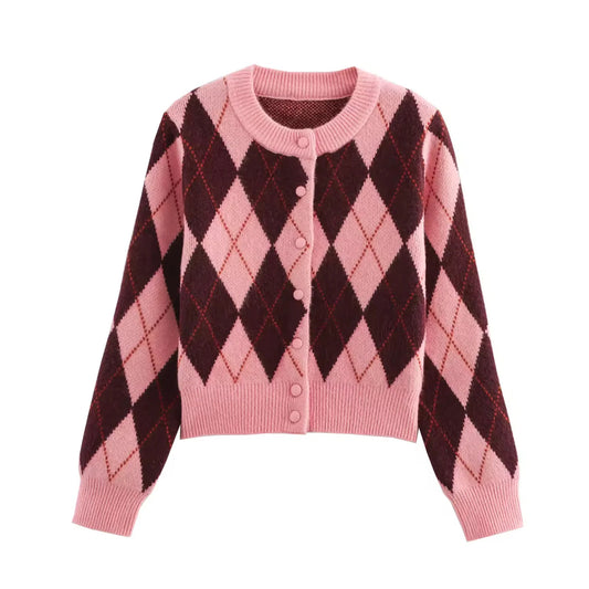 Mireen-Elise Rosé Charm Cardigan