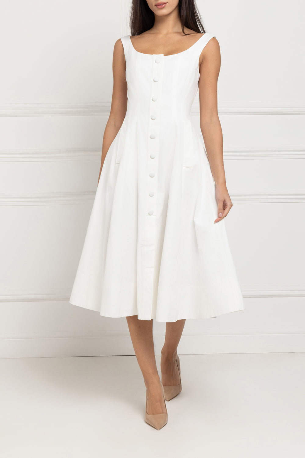 Senara Boat Neck Kleid