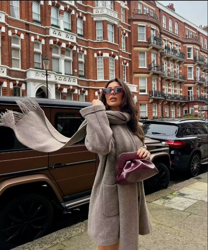 Eleonora Autumn Scarf Coat
