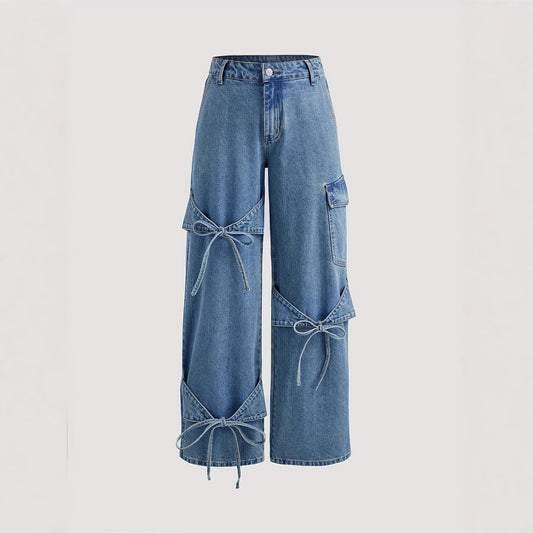 Kalila Schleifen Jeans