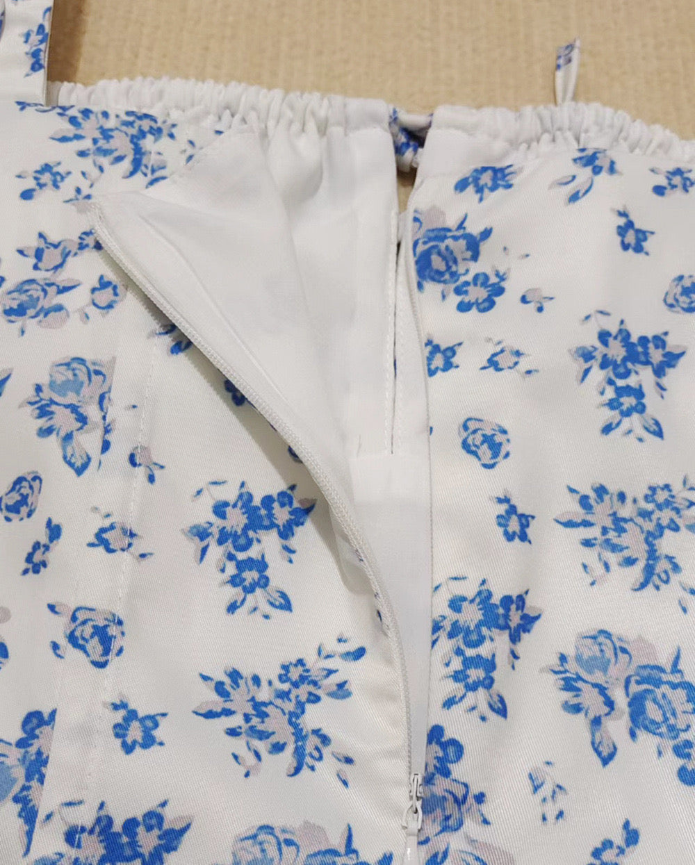 Arelle Blue Flower Kleid