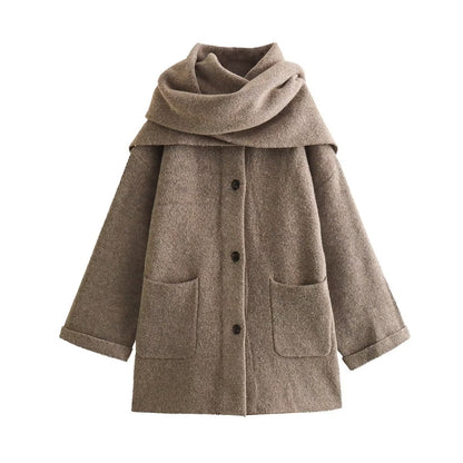 Eleonora Autumn Scarf Coat