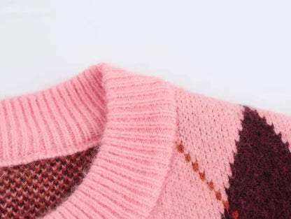 Mireen-Elise Rosé Charm Cardigan