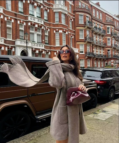 Eleonora Autumn Scarf Coat